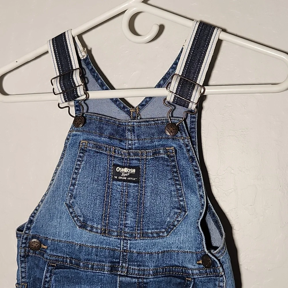 4T Toddler Jean Shortalls Short Overall Oshkosh
